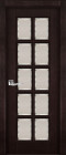 Фото Дверь Лондон-2 ольха ВЕНГЕ (600мм, ПОС, 2000мм, 40мм, натуральный массив ольхи, венге)