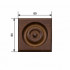 Фото Розетка декоративная орех античный (ольха) (80мм, 80мм, ., прямоугольный, стандарт, массив ольхи, бейц лак)
