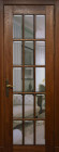 Фото Дверь Британия АНТИЧНЫЙ ОРЕХ (900мм, ПОС, прозрачный фацет , 2000мм, 40мм, натуральный массив дуба, античный орех, )
