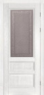 Фото Дверь Аристократ № 2 структ. ВАЙТ (800мм, ПОС, 2000мм, 40мм, массив дуба DSW структурир., вайт)