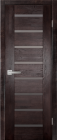 Фото Дверь Хай-Тек № 3 структ. ВЕНГЕ (800мм, ПОЧ, 2000мм, 40мм, массив дуба DSW структурир., венге)
