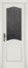 Фото Дверь Лео структур. ГРЕЙ (900мм, ПОС, мателюкс графит фрезерованное, 2000мм, 40мм, натуральный массив сосны структурир., грей, )