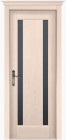 Фото Дверь Милан структур. КРЕМ (700мм, ПОЧ, мателюкс графит, 2000мм, 40мм, натуральный массив сосны структурир., крем, )