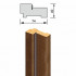 Фото Короб с уплотнителем орех античный (ольха) (74мм, 2080мм, 40мм, прямоугольный, стандарт, массив в шпоне ольхи, бейц лак)