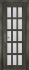 Фото Дверь Лондон-2 ольха ЭЙВОРИ БЛЕК (800мм, ПОС, мателюкс осветленный с фацетом, 2000мм, 40мм, натуральный массив ольхи, эйвори блек, )