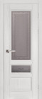 Фото Дверь Аристократ № 3 ольха БЕЛАЯ ЭМАЛЬ (700мм, ПОС, каленое с узором, 2000мм, 40мм, натуральный массив ольхи, белая эмаль, )