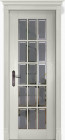 Фото Дверь Британия ГРЕЙ (900мм, ПОС, мателюкс осветленный с фацетом, 2000мм, 40мм, натуральный массив дуба, грей, )