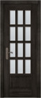 Фото Дверь Лондон ольха ЭЙВОРИ БЛЕК (900мм, ПОС, мателюкс осветленный с фацетом, 2000мм, 40мм, натуральный массив ольхи, эйвори блек, )