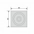 Фото Розетка декоративная эйвори блек (ольха) (80мм, 80мм, ., прямоугольный, стандарт, массив ольхи, бейц лак)