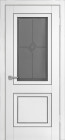 Фото Дверь Бета ПО/Графит, Винил белый (600мм, ПО, графит, 2000мм, 38мм, Soft-touch, белый)